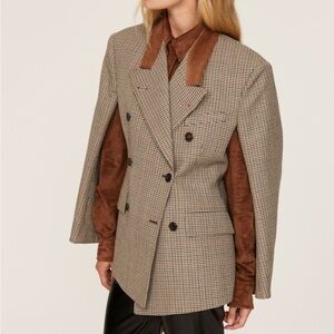 Maison Margiela Plaid Cape